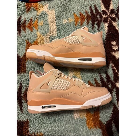 Nike Air Size 10.5 Jordan 4 Retro Shimmer Women DS New DJ0675-200 - Picture 3 of 7